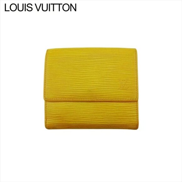 LOUIS VUITTON Bifold Wallet Epi Epireza- Auth Used - Picture 1 of 9